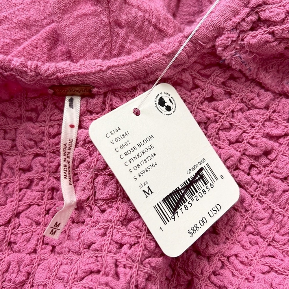 Free People What A Time Drop-Waist Mini Dress NWT Pink - Picture 15 of 16